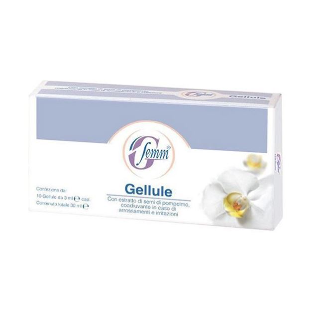 Picture of G-FEMM GELLULE - germicid, bactericid pentru mucoasa vaginala